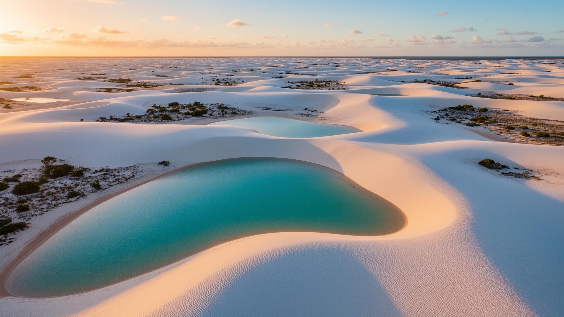 Lençóis Maranhenses ao entardecer